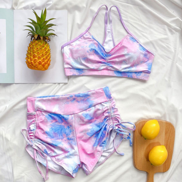 Tie-dye Bikini Shorts Suit Push-up Brazilian Swimsuit Bikini - Image 6
