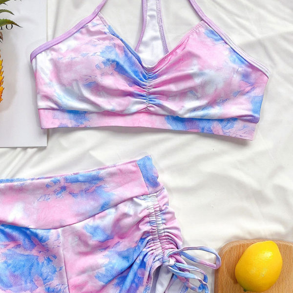 Tie-dye Bikini Shorts Suit Push-up Brazilian Swimsuit Bikini - Image 5