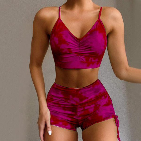 Tie-dye Bikini Shorts Suit Push-up Brazilian Swimsuit Bikini - Image 2