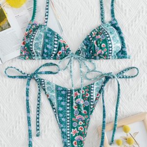 Ladies Fashion European And American Back Bikini Swimsuit