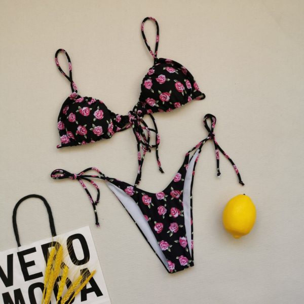 Leopard Print Bikini Swimsuit Backless Swimsuit - Image 7