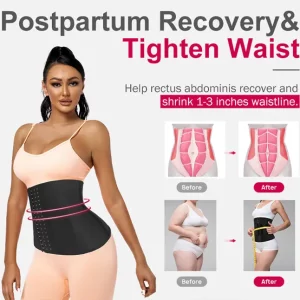 NANBIN Fast Custom Logo Plus Size Women Shaper Underwear Waisr Vendor Support Black Waist Cinchers Trainer For Ladies