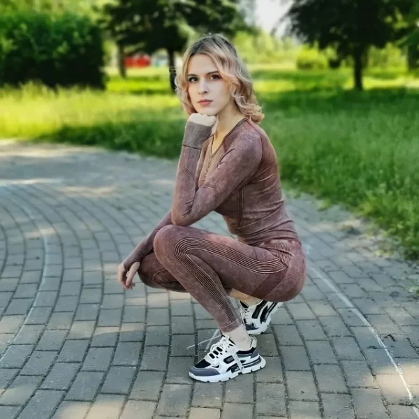 Women Gym Sports Yoga Fitness Clothing Wear Running Gym Fitness Sets Activewear Suit Sportswear - Image 2