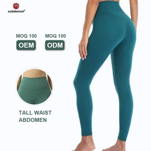 Women's Soft High Waisted Leggings Tummy Control Yoga Pants High waist butt lifting custom yoga pants
