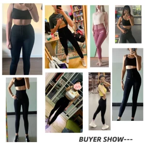 Top Selling Waist Trainer Corset Tummy Control Shapers Enhancer Butt Lifter Sauna Pants Fat Burning Shapewear Pants